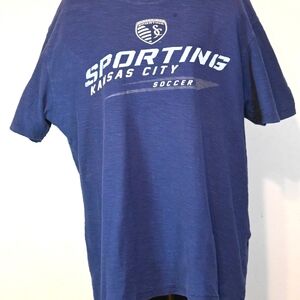 3 FOURSporting Kansas City Blue T-Shirt XL